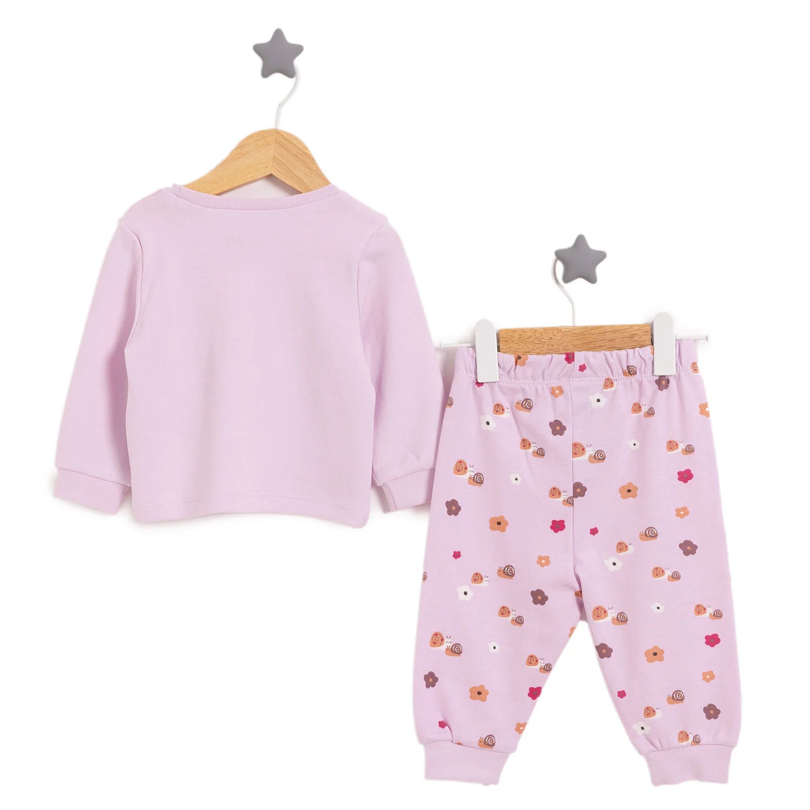 HelloBaby Girl Long Sleeve Pyjamas Set - Purple - ebebek - Black Friday