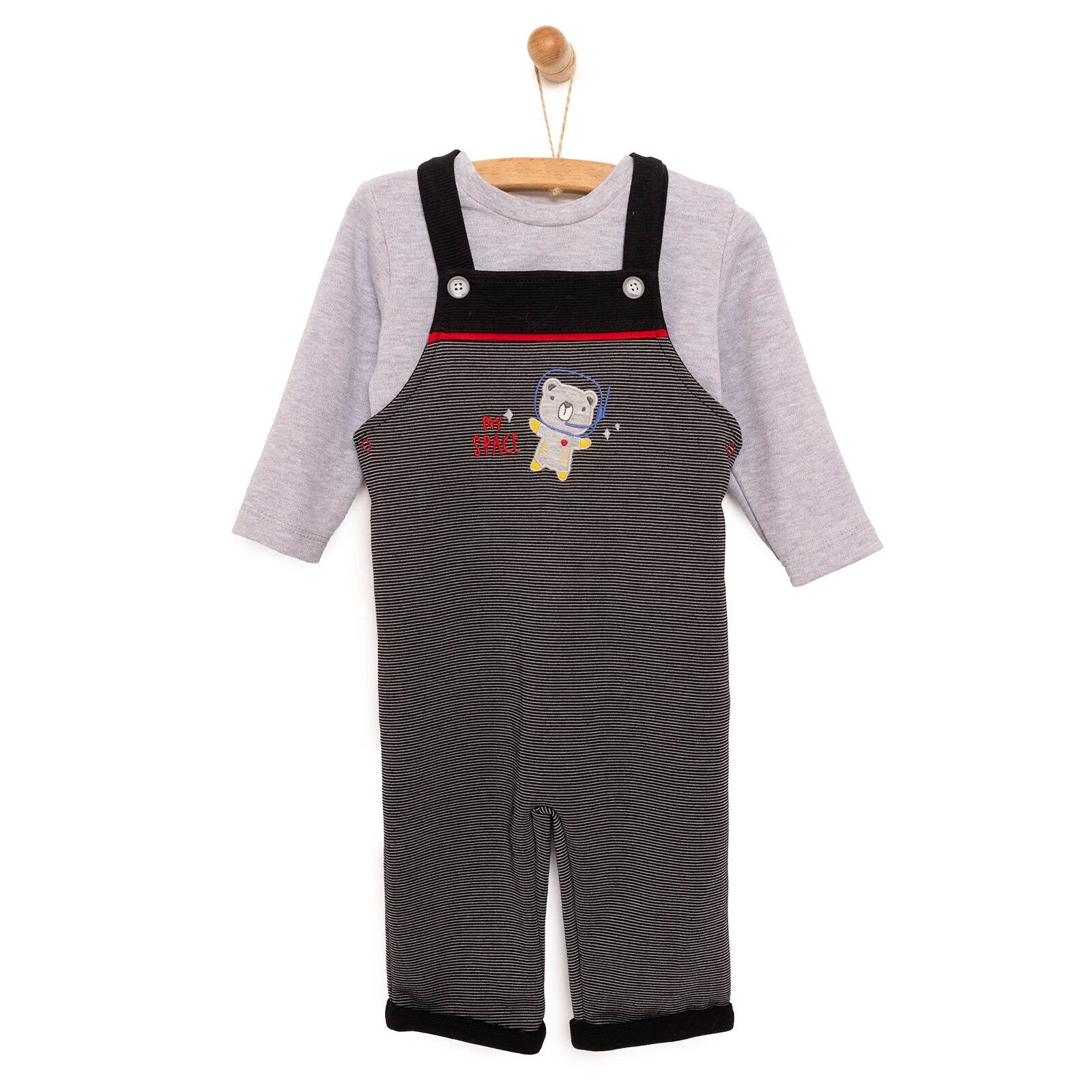 Bebbek Baby Boy T-shirt - Dungaree - Light Grey - ebebek - Black Friday