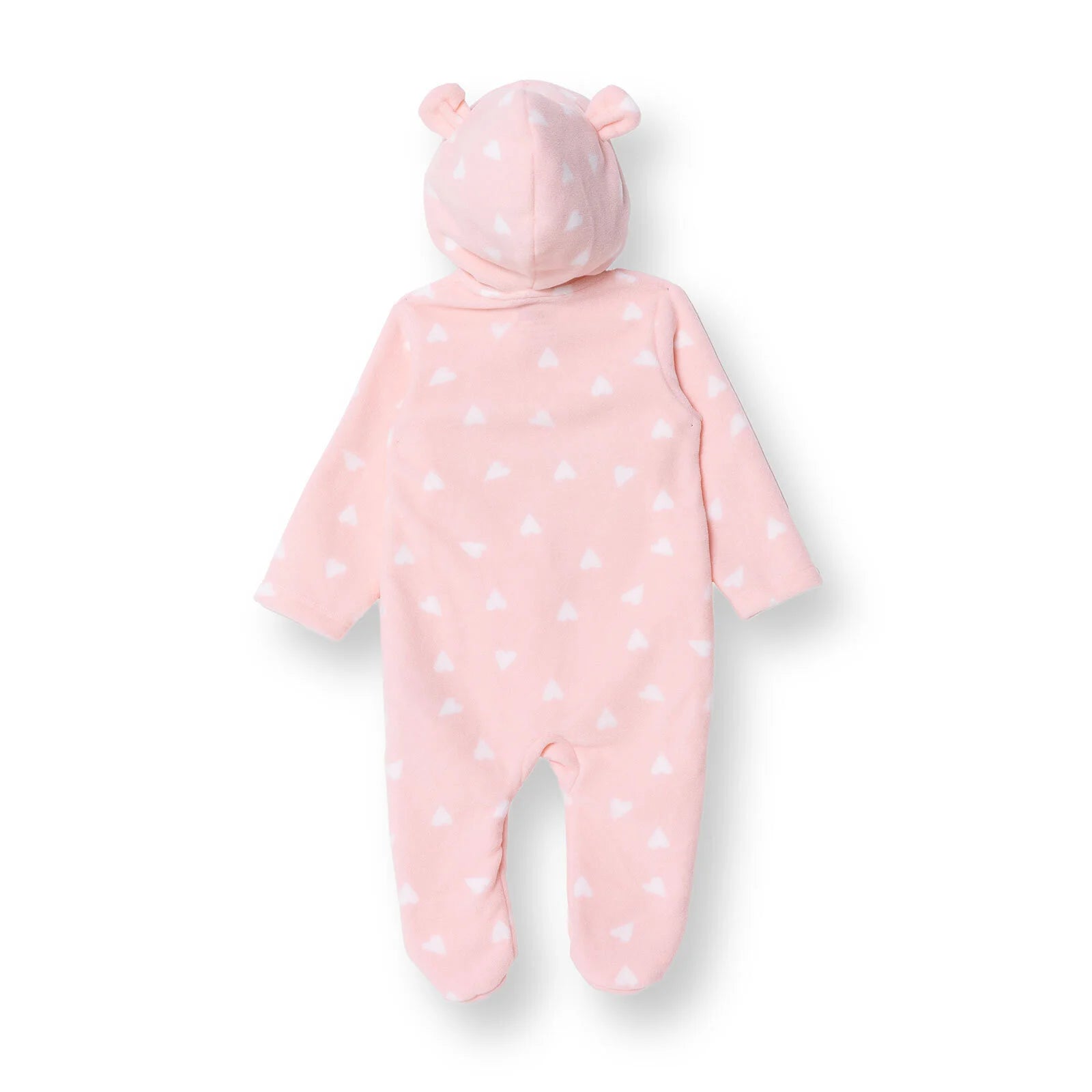 HelloBaby Newborn Polar Footed Jumpsuit - Pink Printed - ebebek - Black Friday