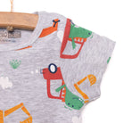HelloBaby Baby Boy Short Sleeve Body - Grey Melange - ebebek - Black Friday