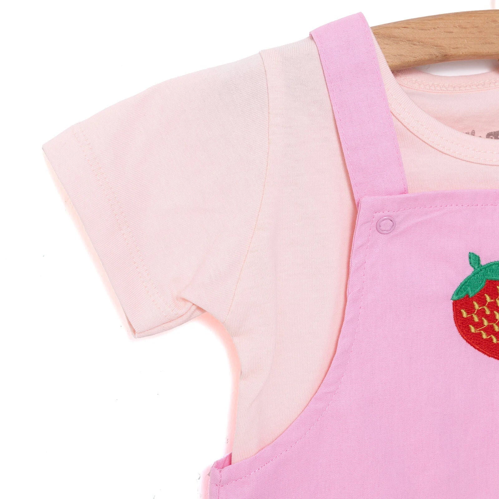 HelloBaby Girl Overall Shorts - T-shirt - Pink - ebebek - Black Friday