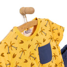 HelloBaby Basic Boy Palm Patterned Tshirt - Indigo - ebebek - Black Friday