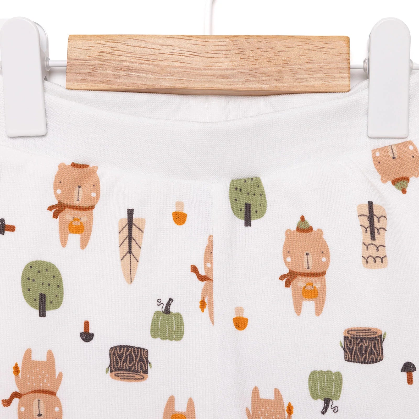 HelloBaby Basic Bear Printed 2 Piece Footed Bottom - Khaki - ebebek - Black Friday