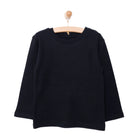 HelloBaby Basic Unisex Long Sleeve T-shirt - Black - HelloBaby - ebebek