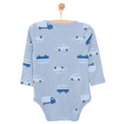 HelloBaby Boy Long Sleeve Bodysuit - Blue - ebebek - Black Friday