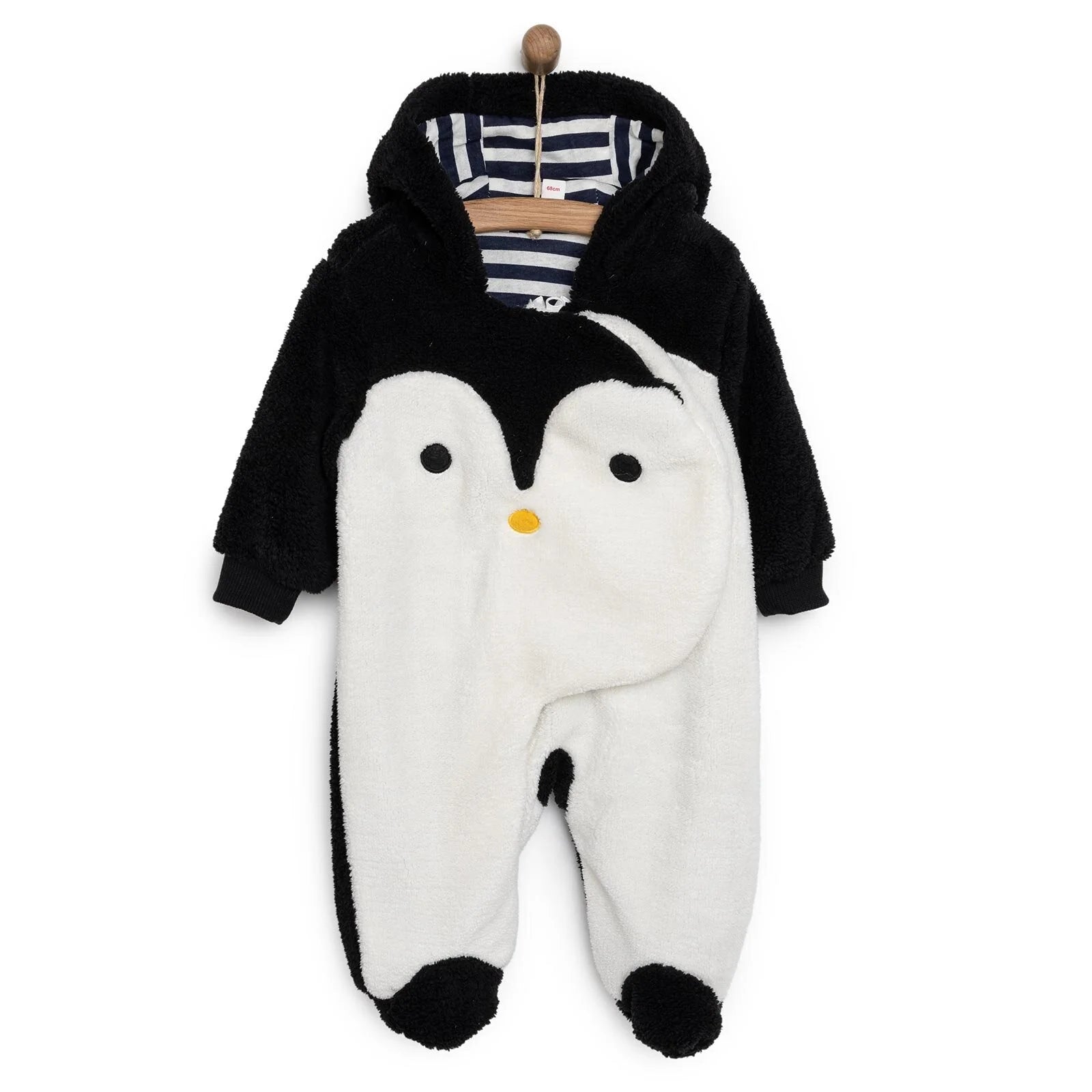 Midimod Newborn Welsoft Footed Jumpsuit - Black - ebebek - Black Friday