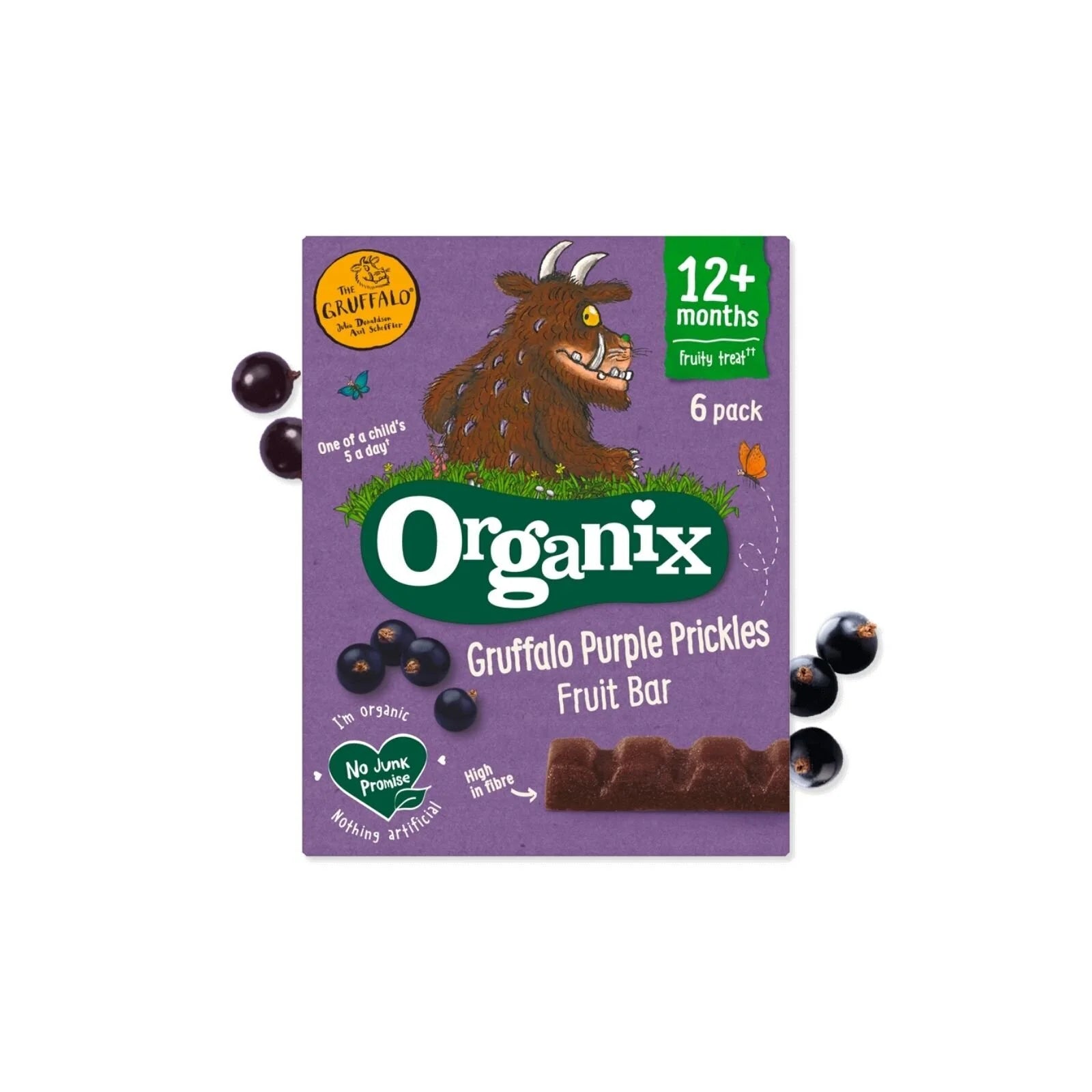 Organix Gruffalo Blackcurrant Fruit Bar 12+ months 102g (6x17g) - ebebek - Black Friday