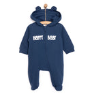 HelloBaby Newborn Hooded Jumpsuit - Navy Blue - ebebek - Black Friday