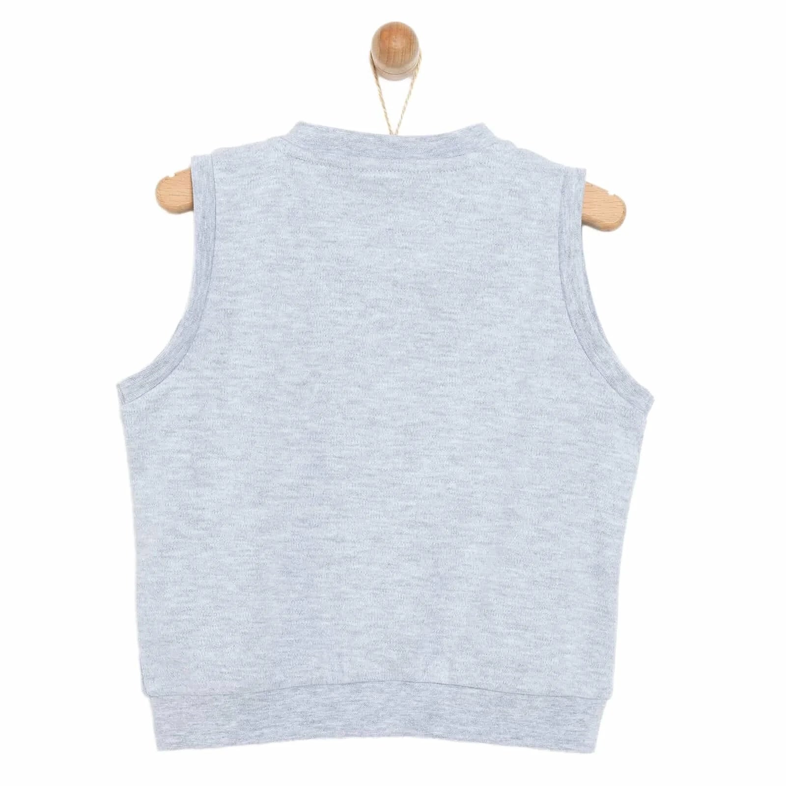HelloBaby Basic Ribbed Vest - Grey Melange - ebebek - Black Friday