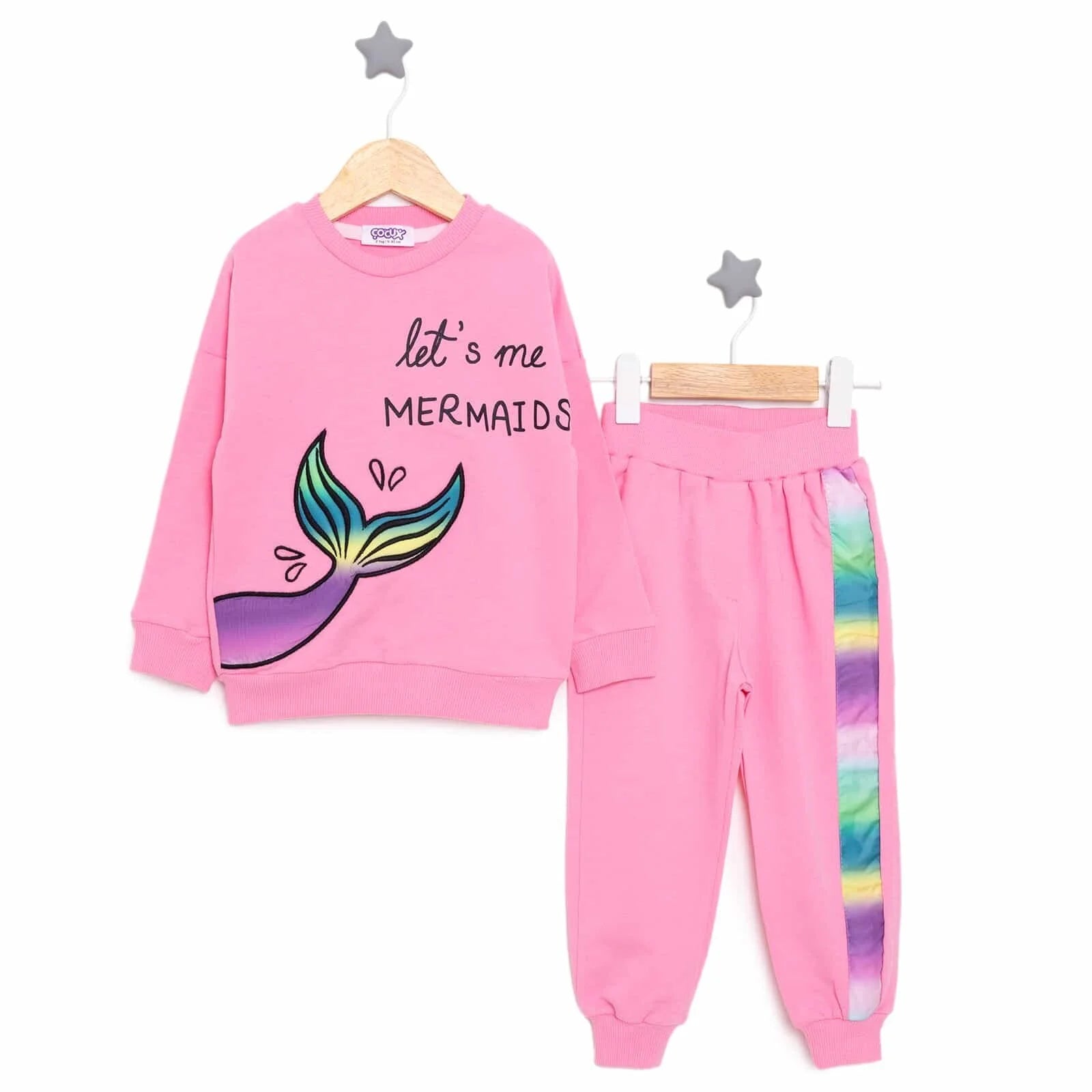 Cocux Cute Animals Girl Jogging Set - Pink - ebebek - Black Friday
