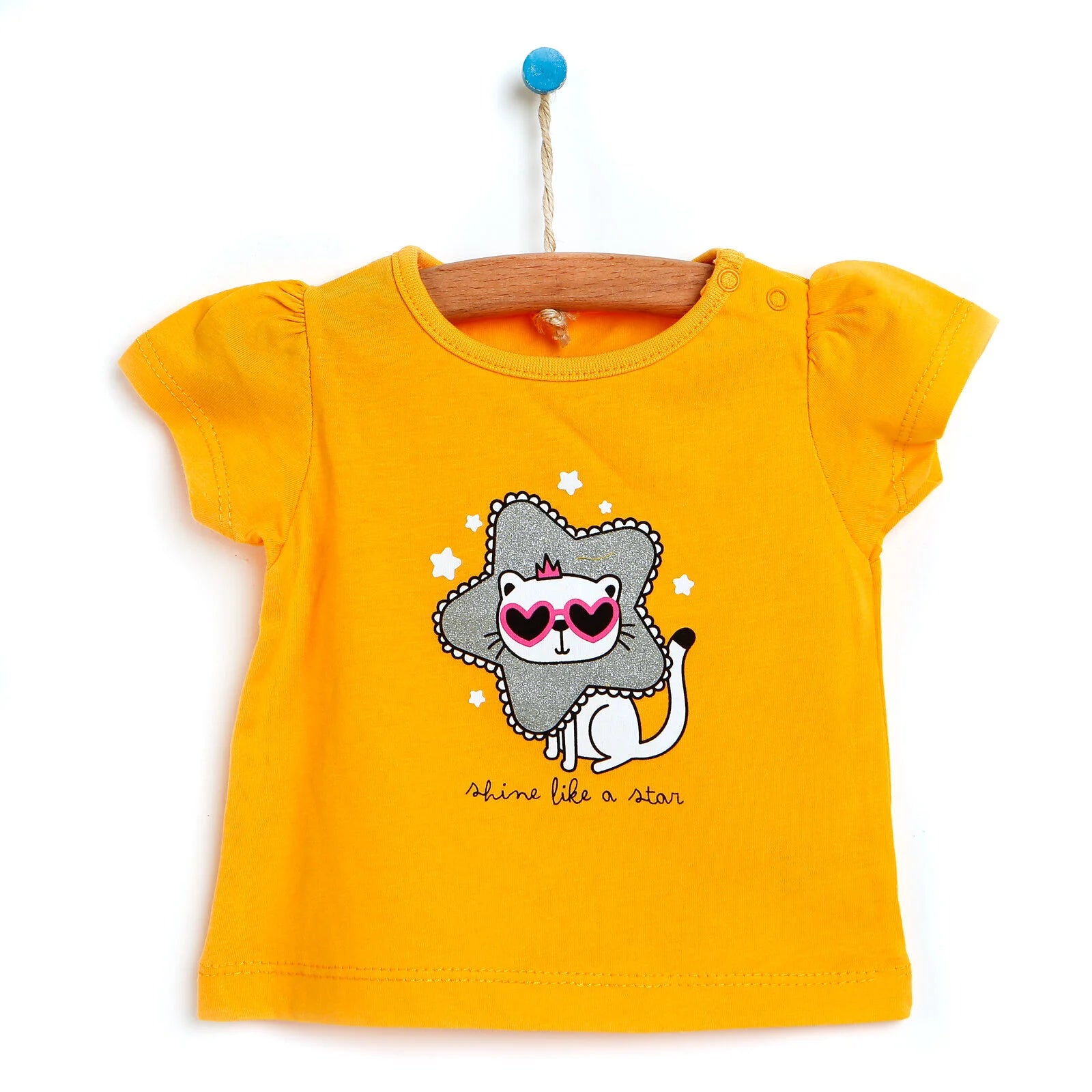 HelloBaby Basic Baby Girl Tshirt - Yellow - ebebek - Black Friday