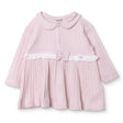 Bebetto Girls Dress Snap Fastening Sweet Princess Frill Neck Long Sleeve - Pink Pink - ebebek