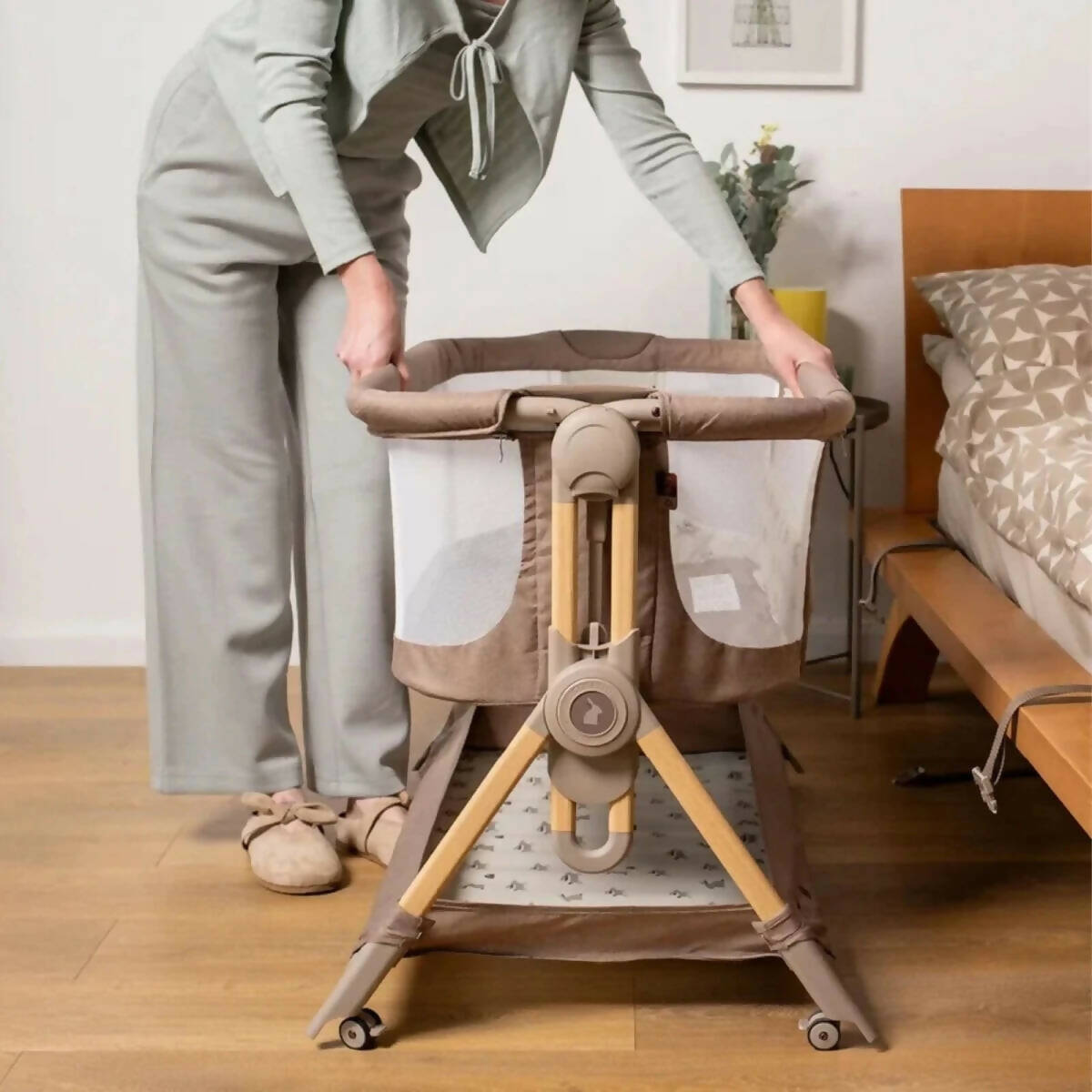 Cosatto Close to Me Folding Bedside Crib - Hoglet Hoglet - ebebek