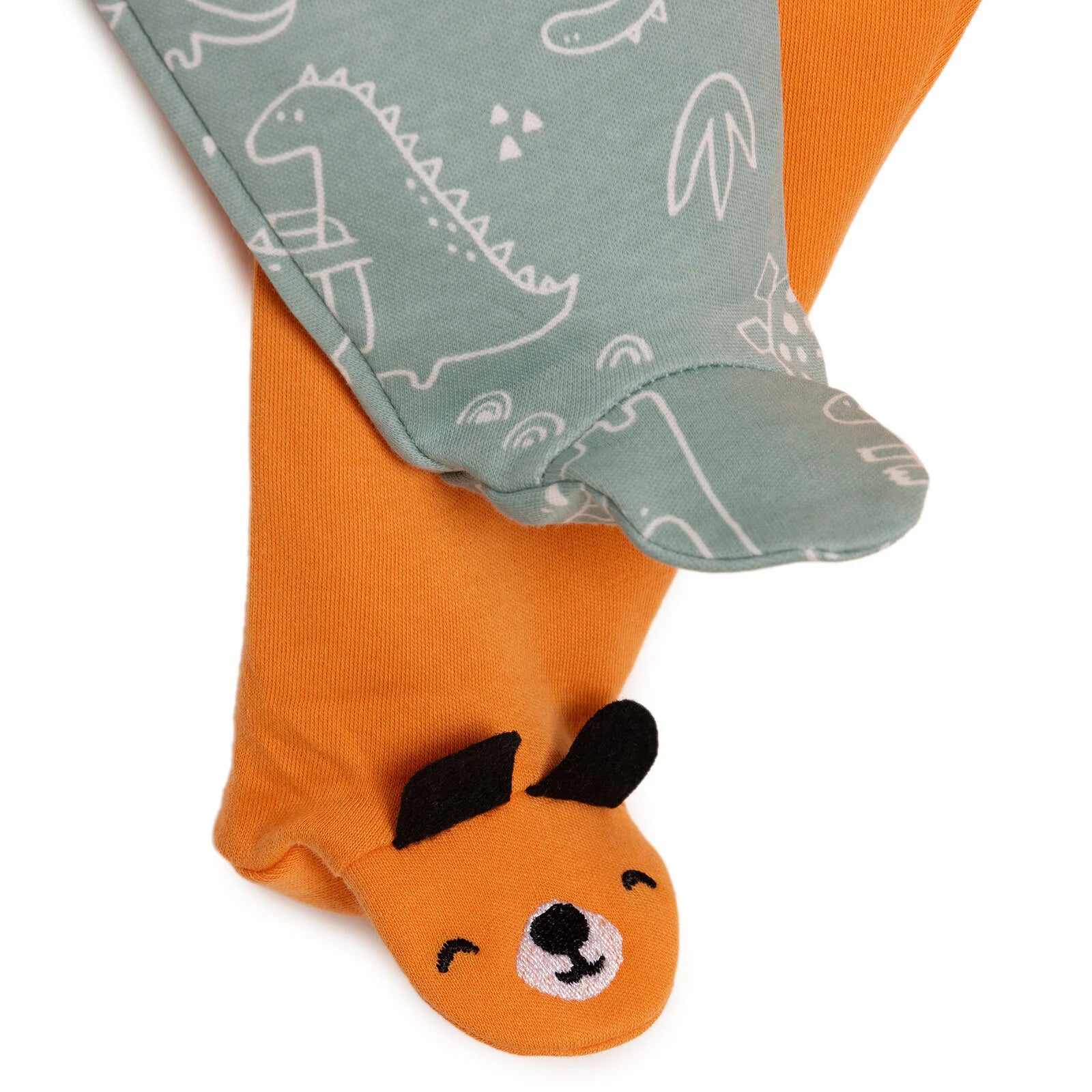 HelloBaby Boy 2 Piece Footed Bottom - Orange - ebebek - Black Friday