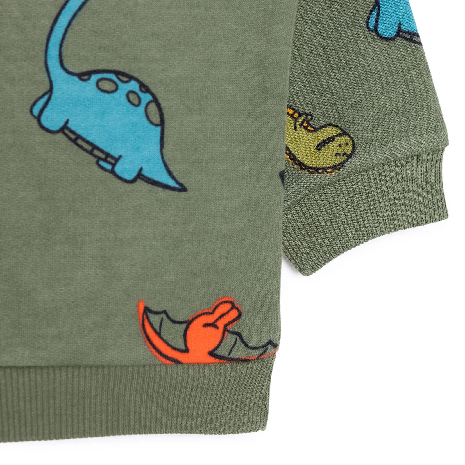 HelloBaby Basic Low Raised Dinosaur Printed Sweatshirt - Printed - ebebek - Black Friday