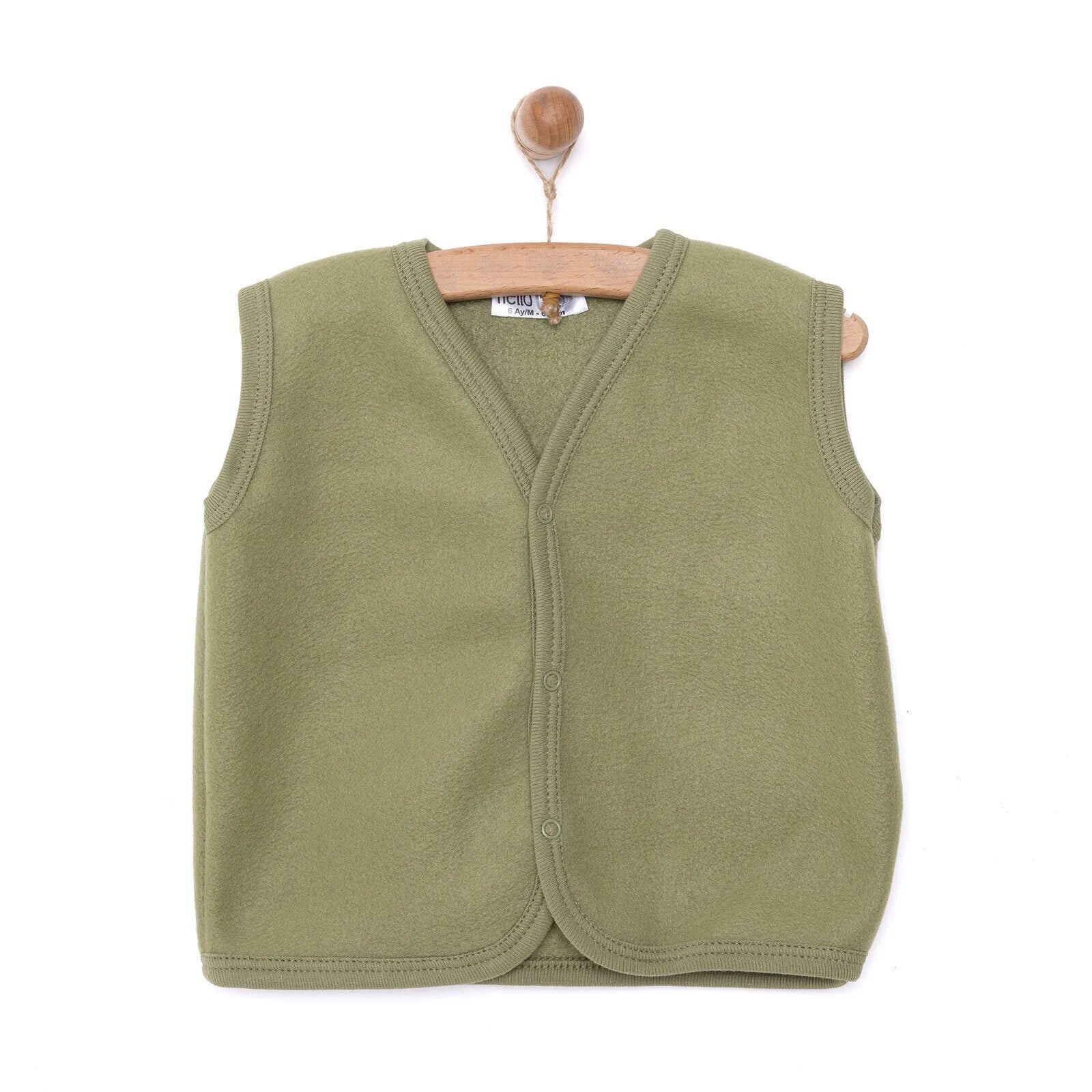 HelloBaby Basic Fleece Vest - Khaki - ebebek - Black Friday