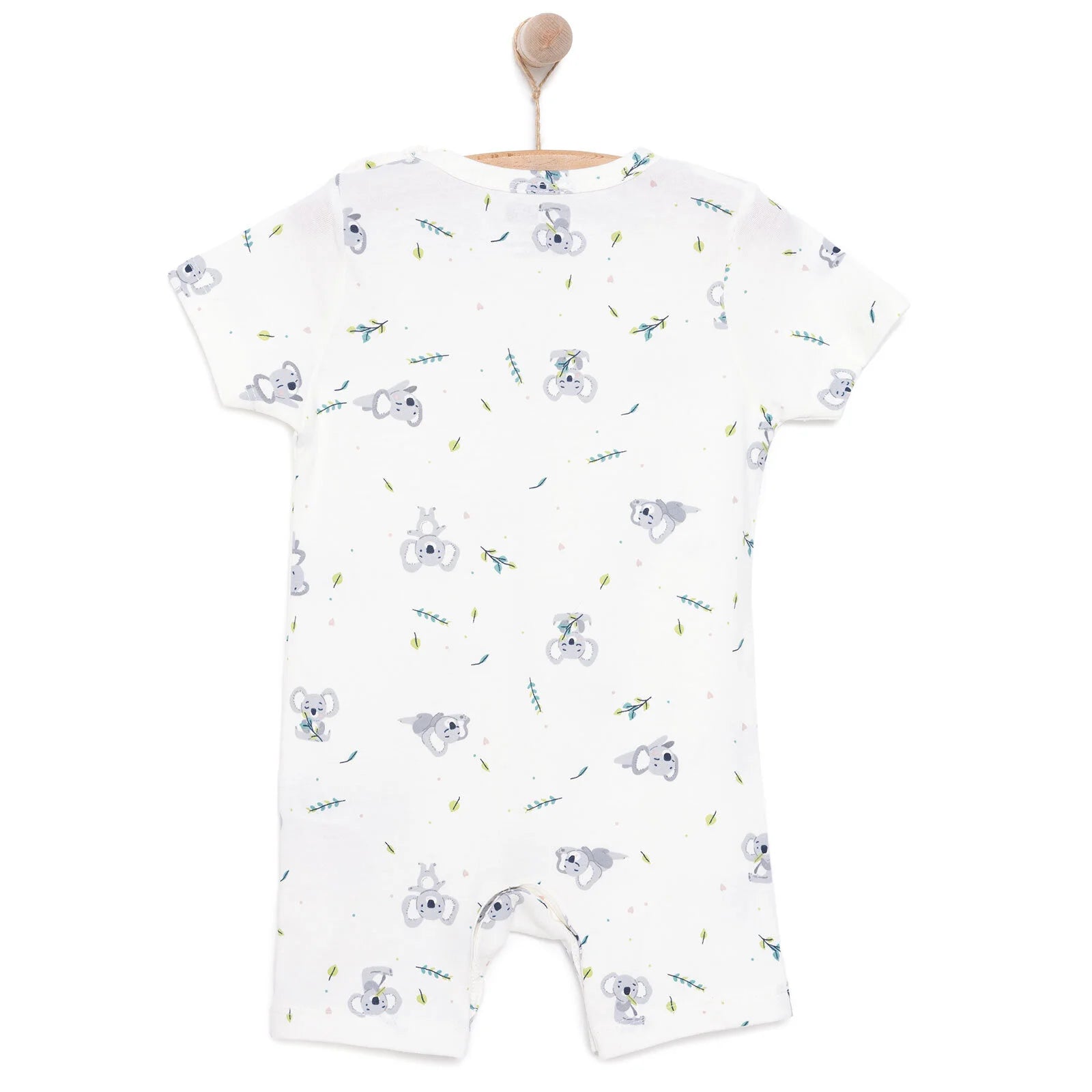 HelloBaby Newborn Boy Short Overalls - Ecru - ebebek - Black Friday