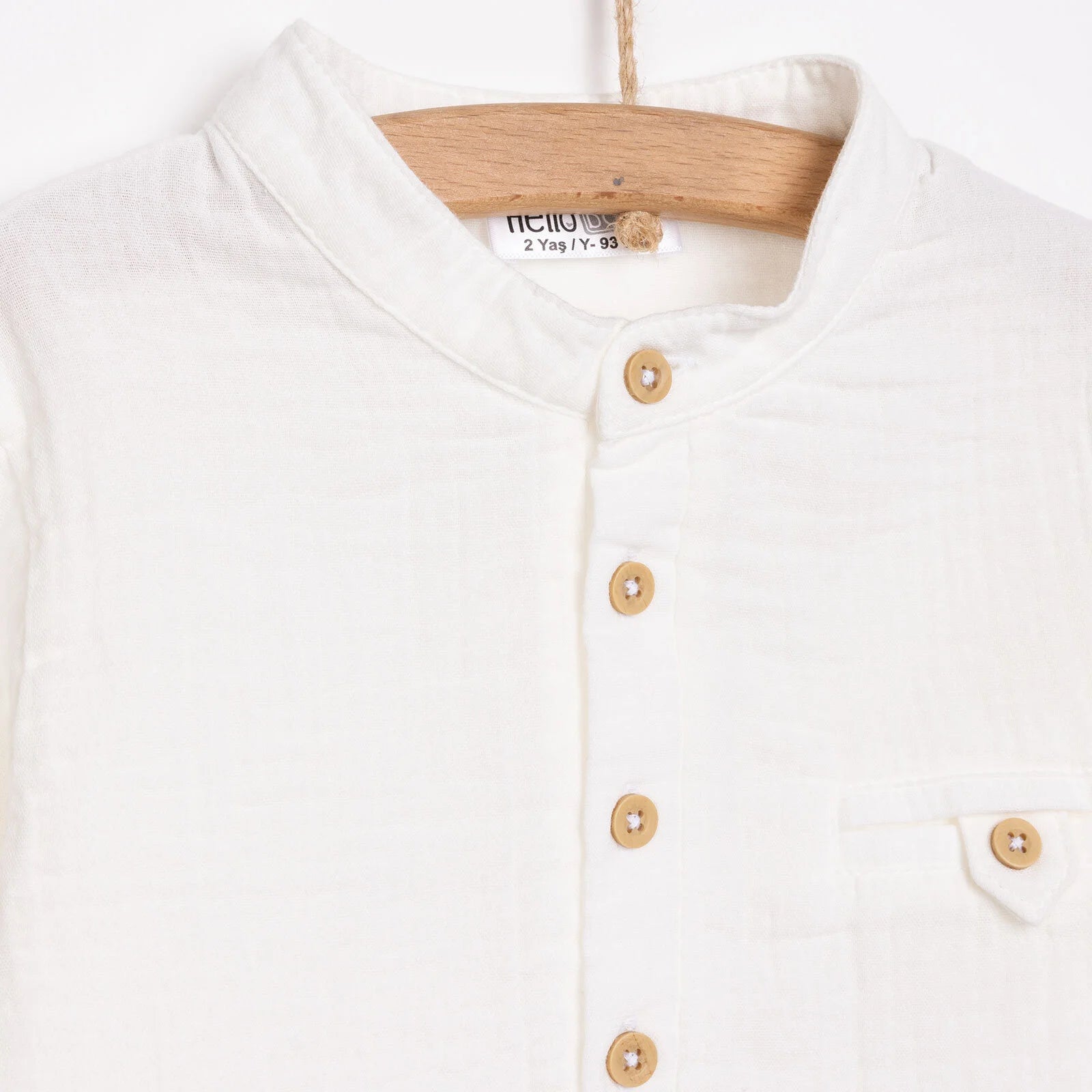 HelloBaby Little Sailor Boy Shirt - Ecru - ebebek - Black Friday