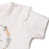 Bebetto Girls T-shirt & Shorts Set Floral Print Flower Garden Crew Neck Short Length Short Sleeve - Multicolour Multicolour - ebebek