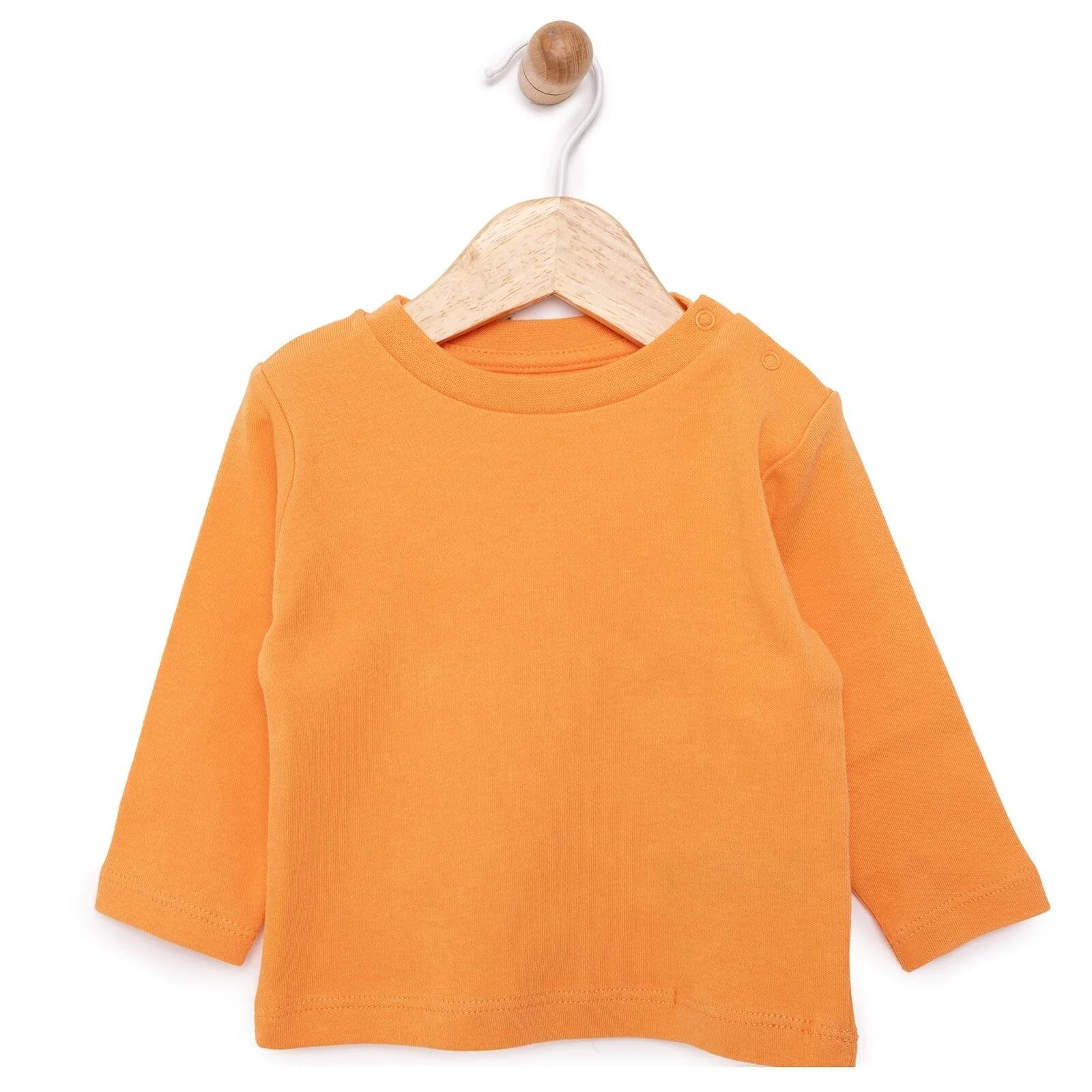 HelloBaby Basic Interlock Long Sleeve T-shirt - Coral - ebebek - Black Friday
