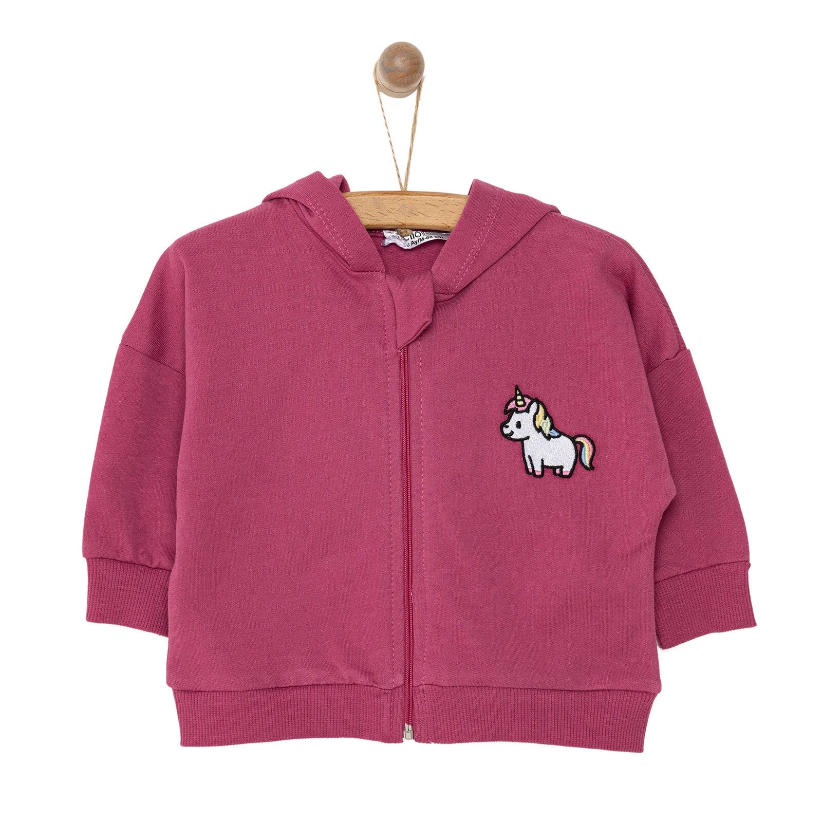 HelloBaby Newborn Girl Cardigan - Damson - ebebek - Black Friday