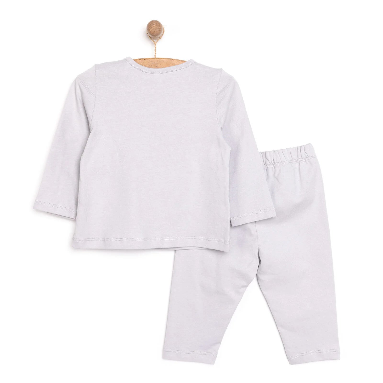 HelloBaby Long Sleeve Pyjamas - Light Grey - ebebek - Black Friday