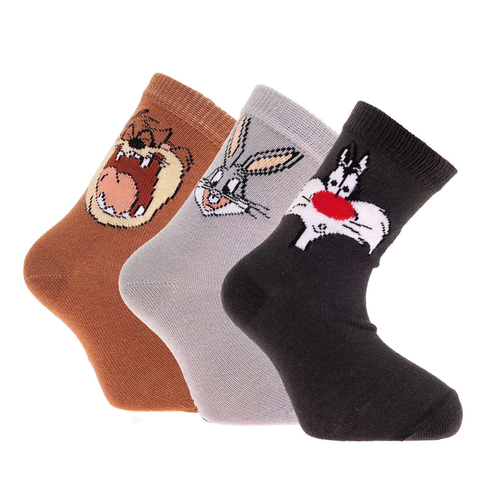 Looney Tunes Baby Boy Socks 3 Pcs - Grey - ebebek - Black Friday