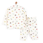 HelloBaby Boy Long Sleeve Pyjamas Set - Ecru - ebebek - Black Friday