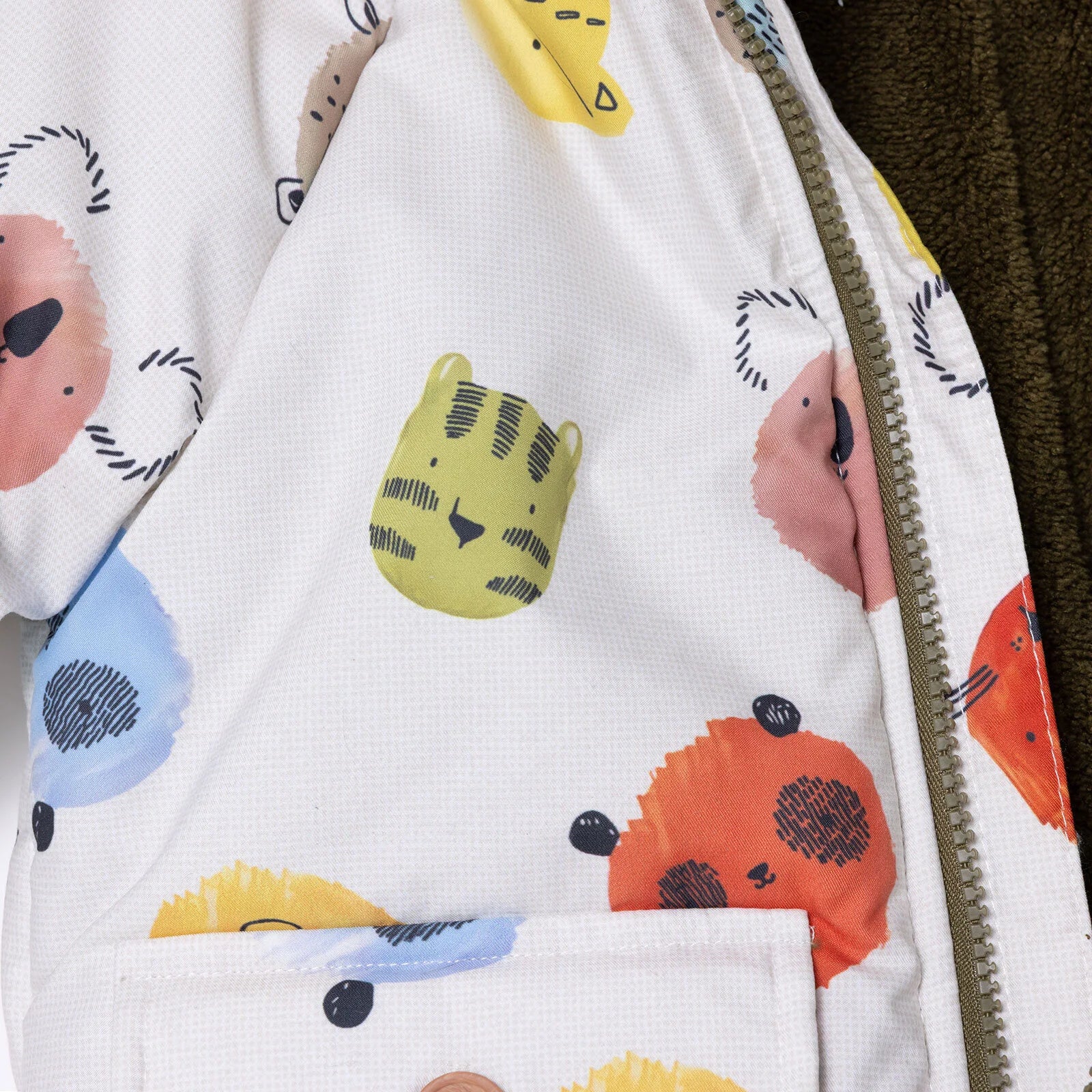 Midimod Coat - Ecru Printed - ebebek - Black Friday