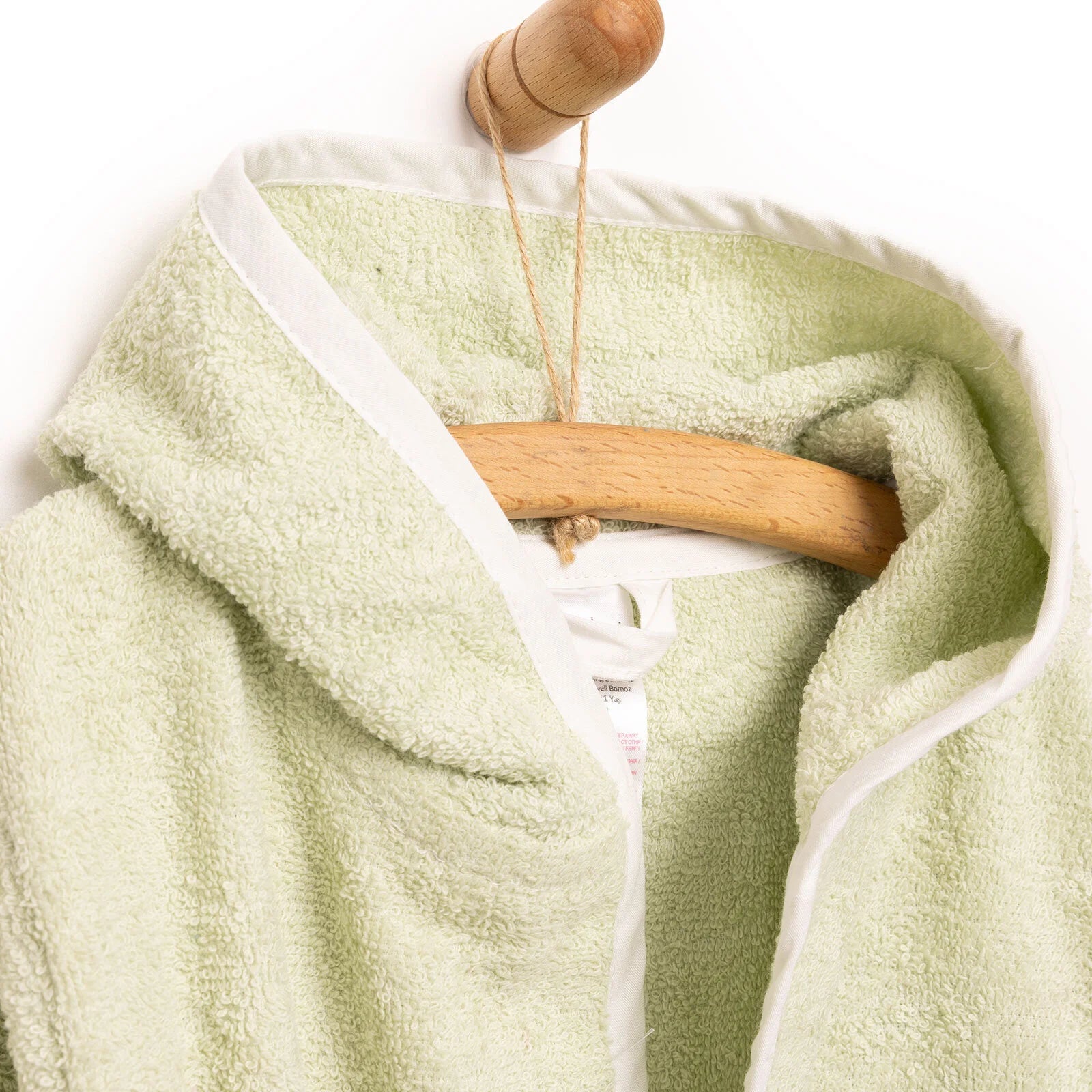 Bebekevi Baby Bathrobe - Light Green - ebebek - Black Friday