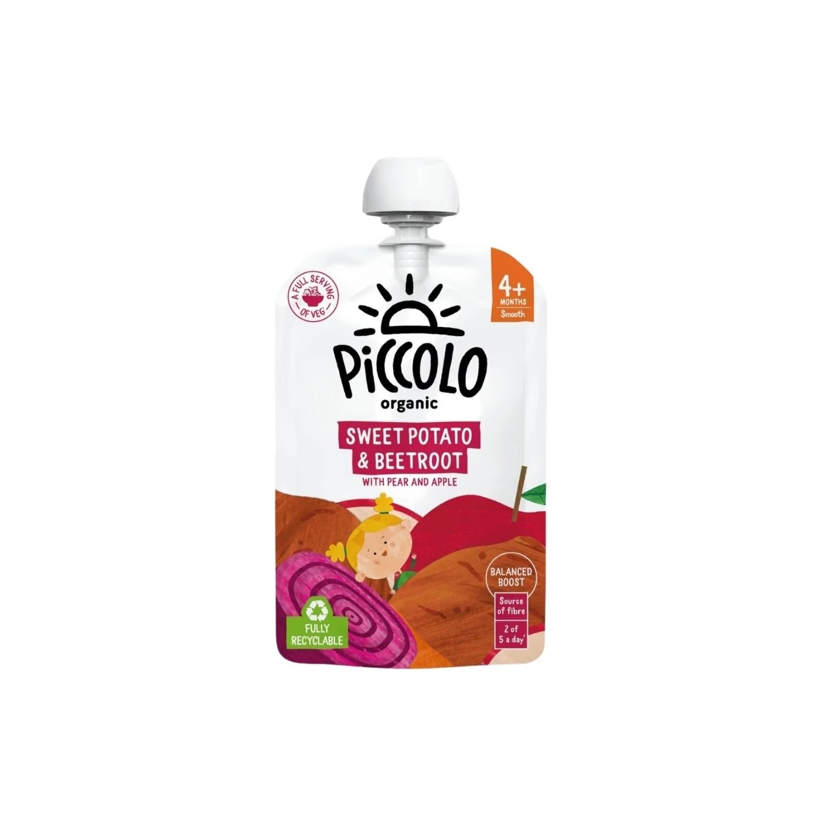 Piccolo Sweet Potato Beetroot Apple & Pear 4+ months 100g - ebebek - Black Friday