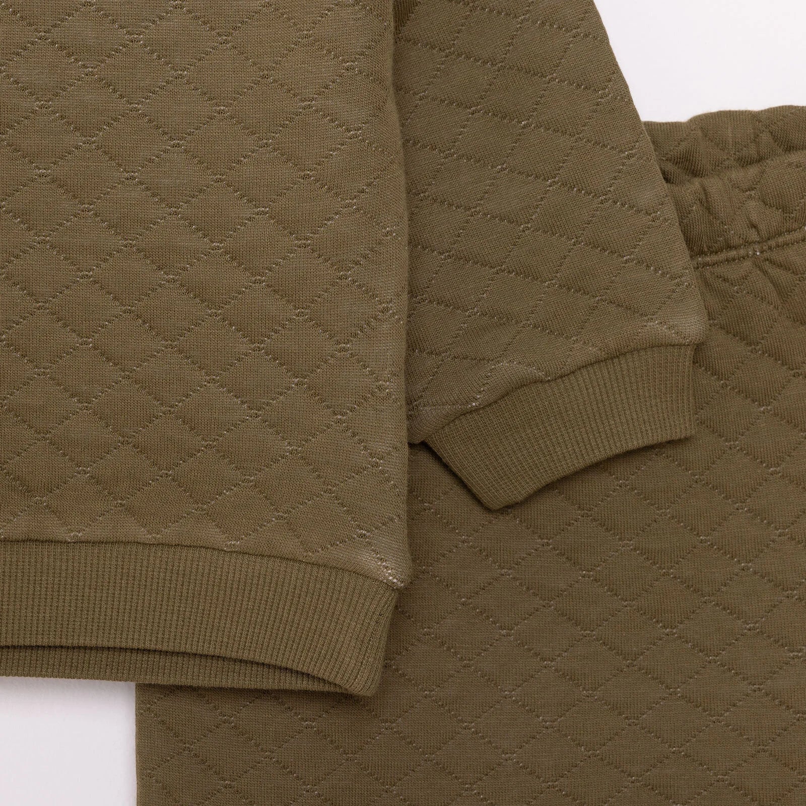 HelloBaby Newborn Quilted Sweatshirt - Footed Bottom - Green - ebebek - Black Friday