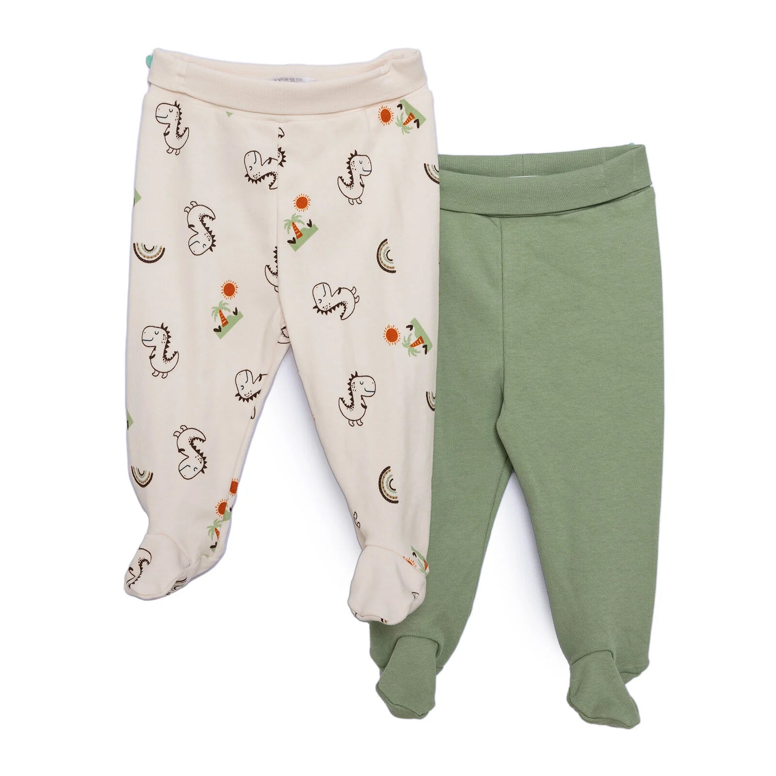 HelloBaby Newborn Footed Bottom 2 Pcs - Beige - ebebek - Black Friday