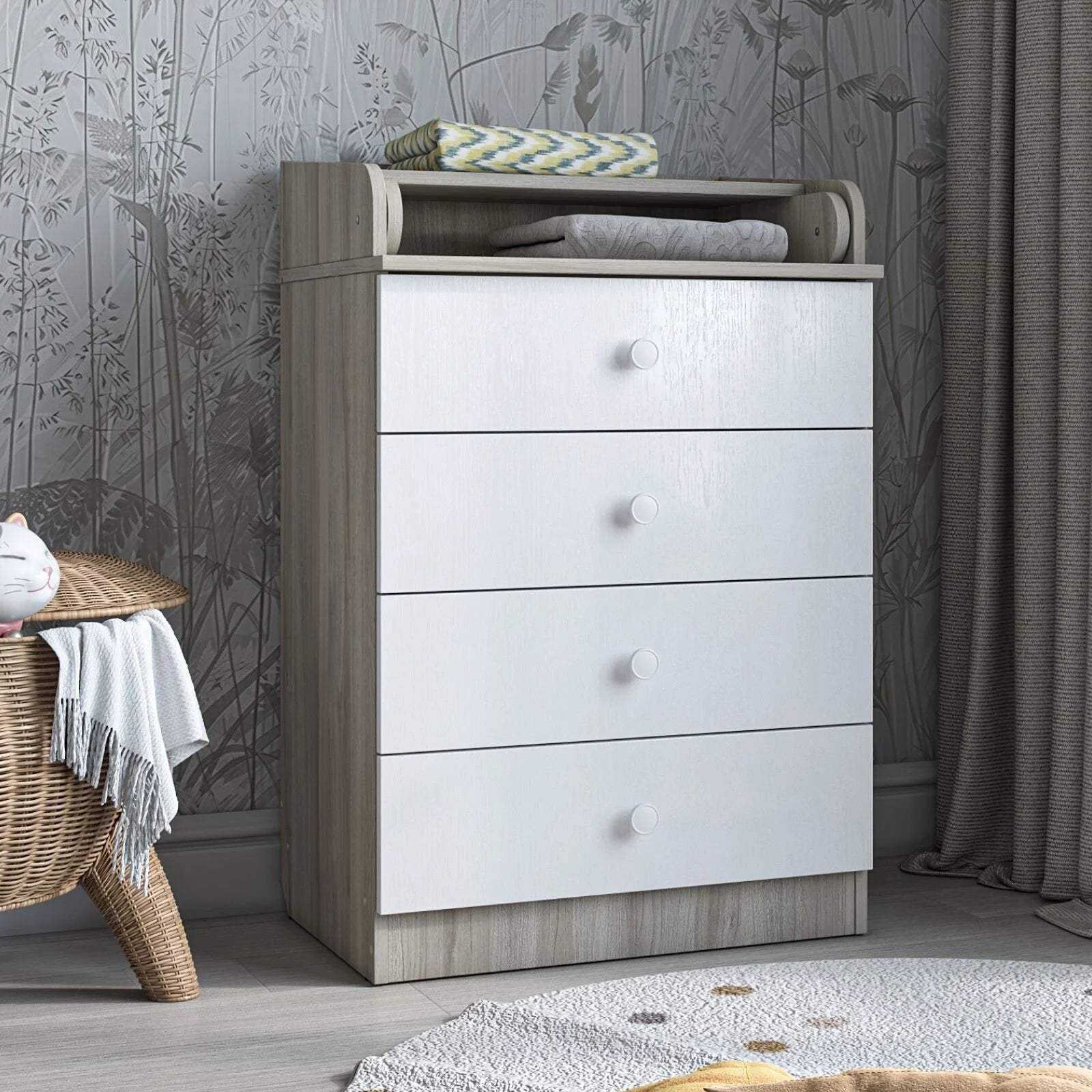 Shefa Kids 600 Changing Dressers - Elm/White - ebebek - Black Friday