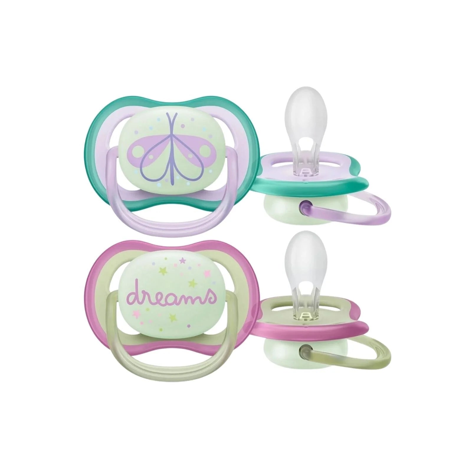 Philips Avent Ultra Air Night Soother 0 - 6 months Pack of 2 - ebebek - Black Friday