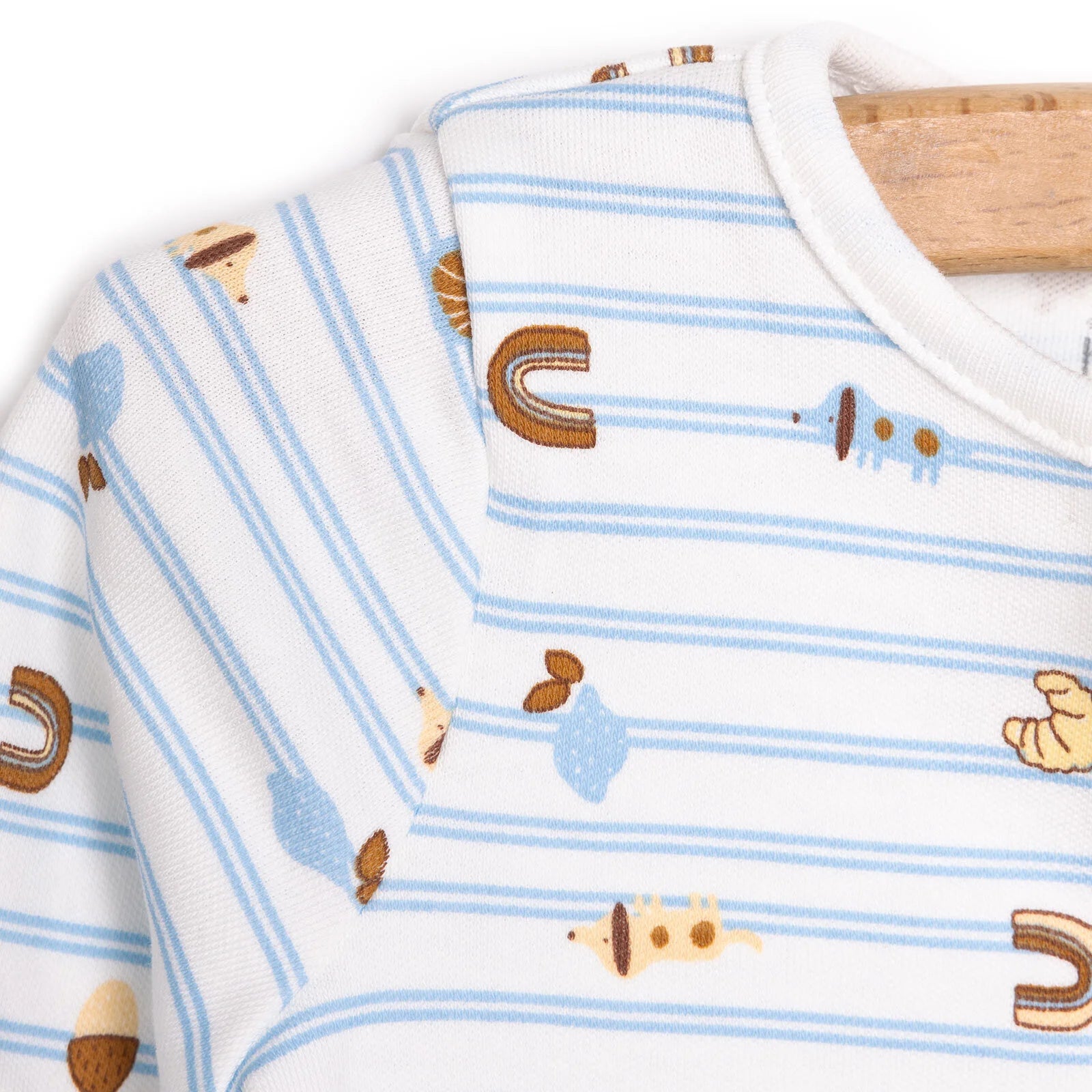 HelloBaby Newborn Boy Footed Jumpsuit - Light Blue - ebebek - Black Friday