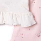 Bebetto Girls T-shirt & Shorts Set Floral Print Flower Garden Crew Neck Short Length Short Sleeve - Pink Pink - ebebek