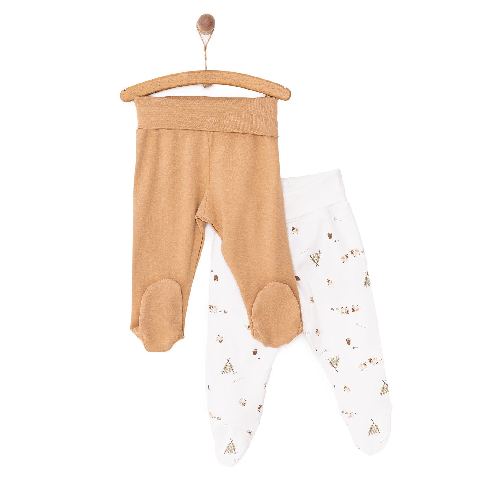 Tiffany Boy 2 Piece Footed Bottom - Brown - ebebek - Black Friday