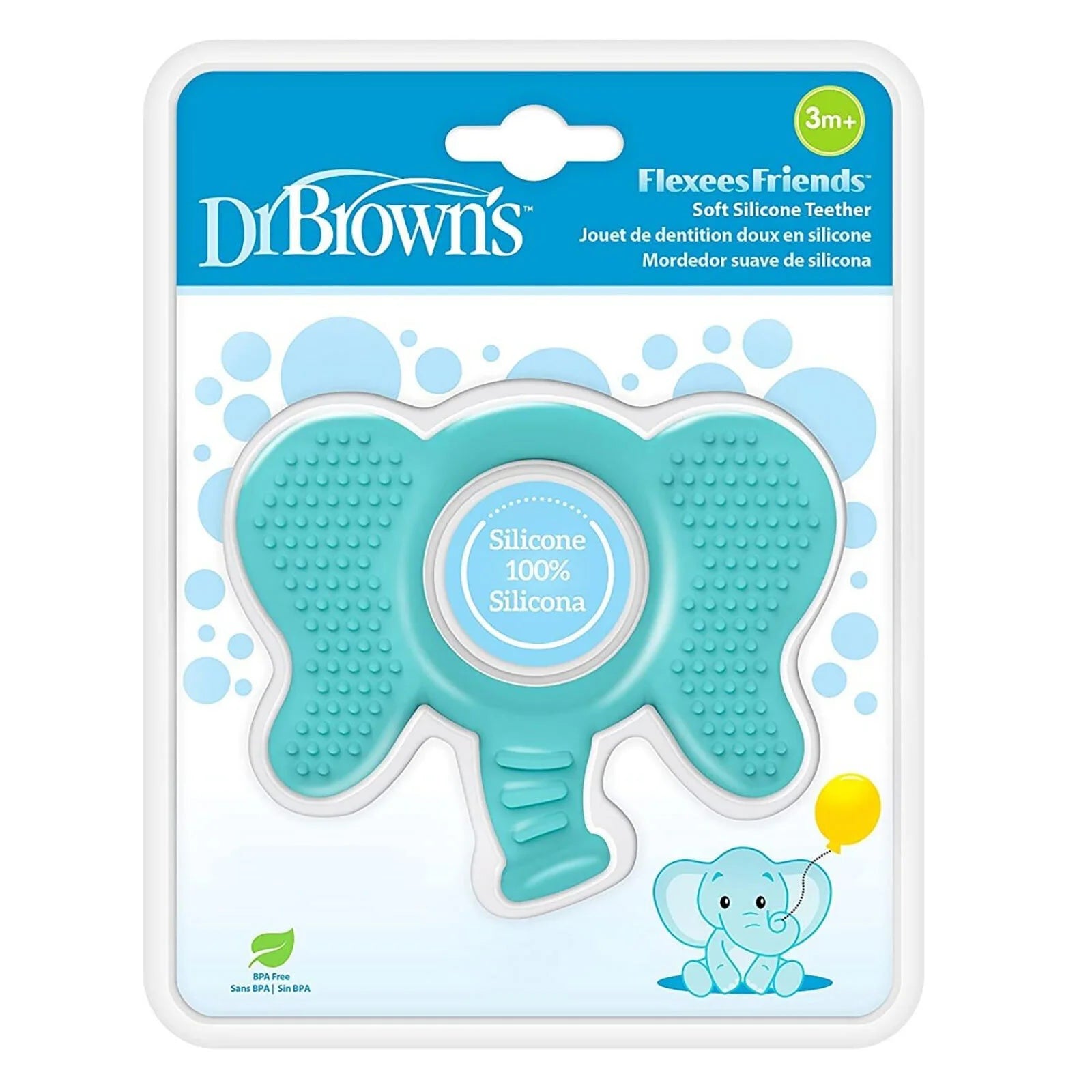 Dr. Brown's Flexees Friends Teether - Blue Elephant - ebebek - Black Friday
