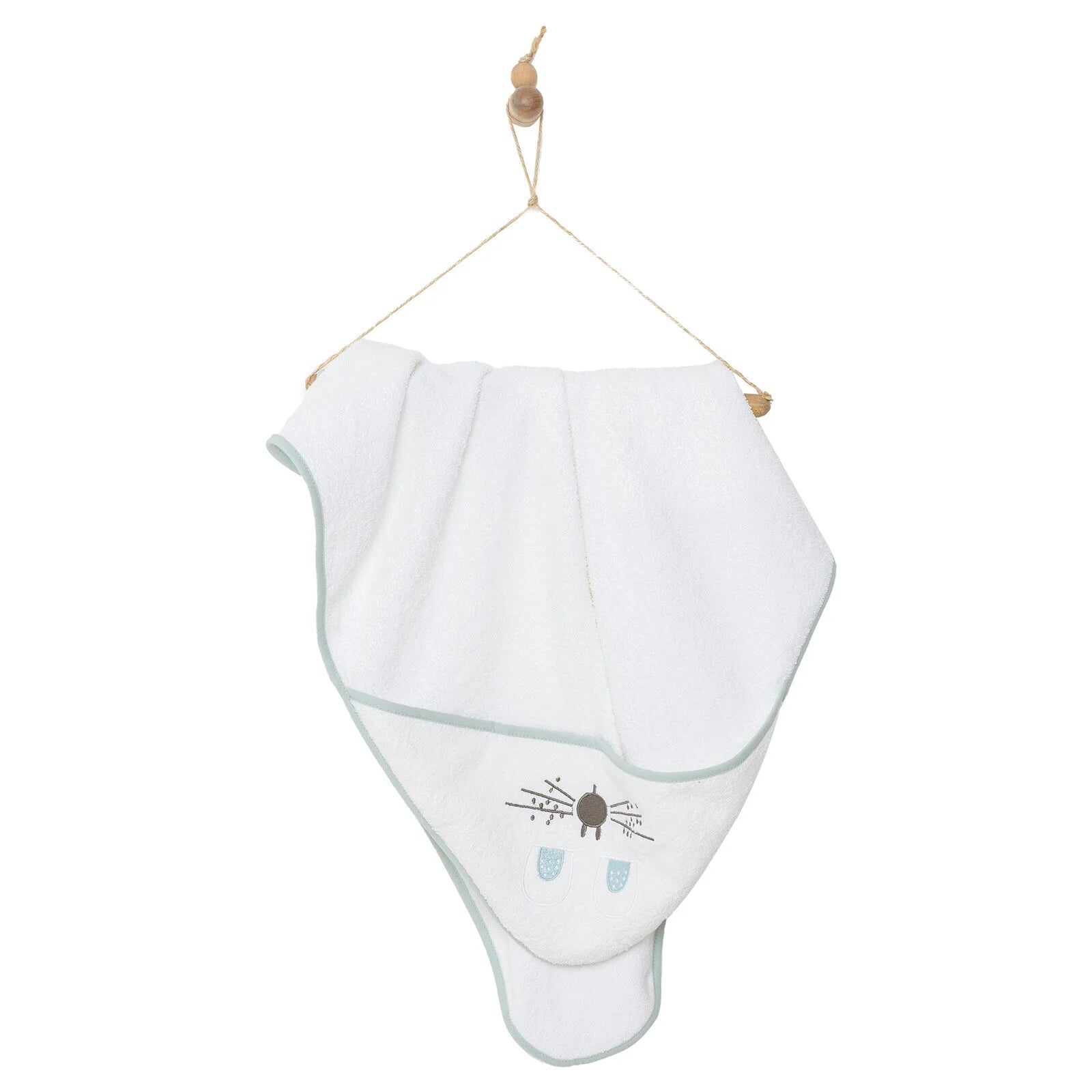 Mollia Baby Boy Hooded Towel - White - ebebek - Black Friday
