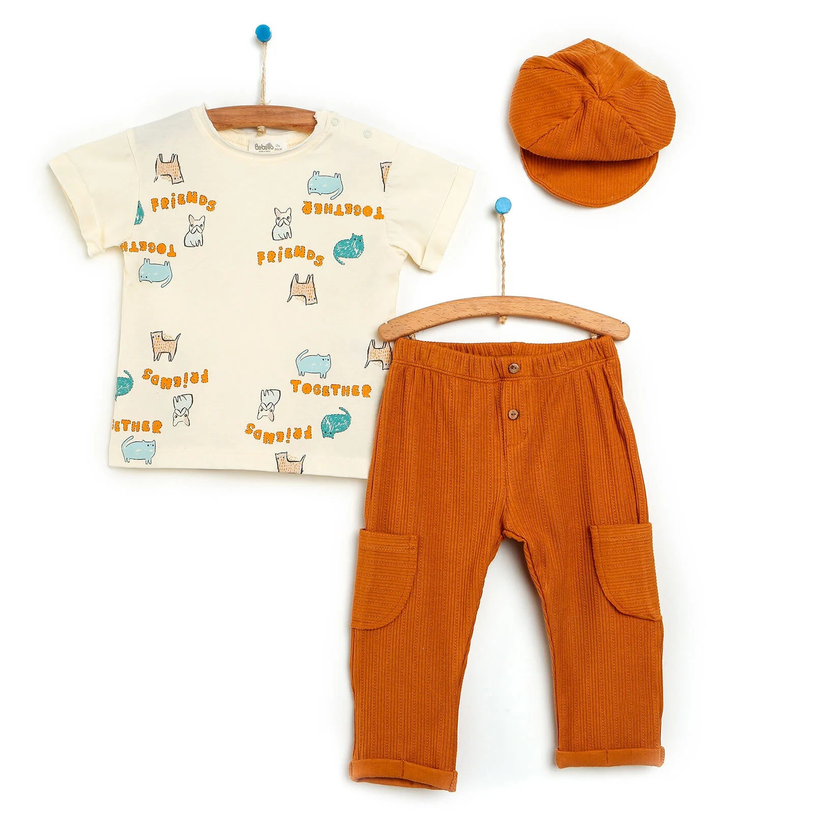 Bebetto Basic T-Shirt - Leggings - Mustard - ebebek - Black Friday