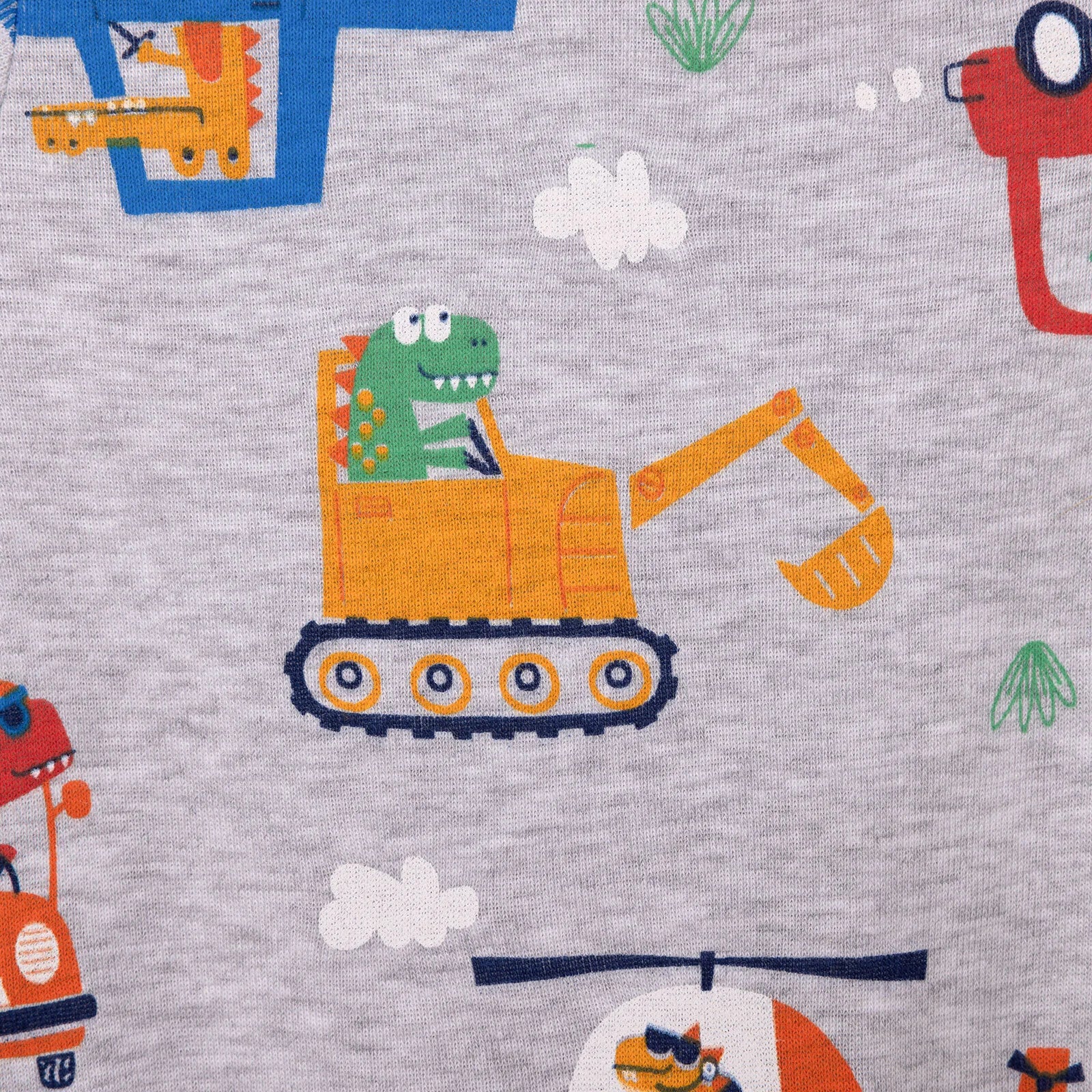 HelloBaby Baby Boy Short Sleeve Body - Grey Melange - ebebek - Black Friday