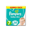 Pampers Baby Dry Size 7 Jumbo Pack - 58 nappies - ebebek - Black Friday