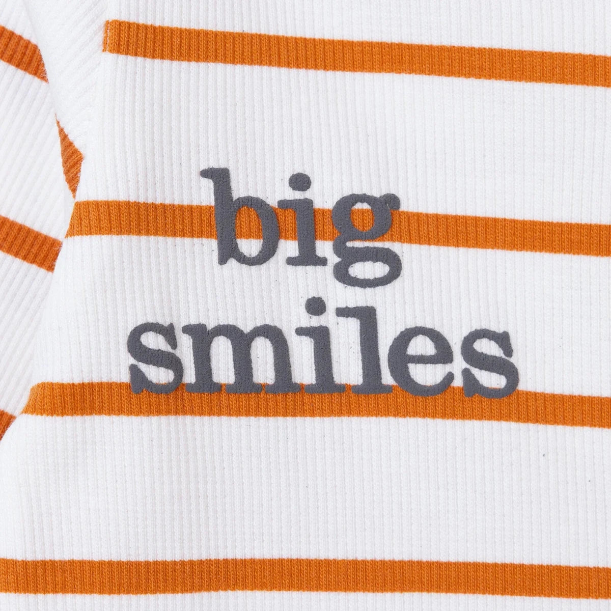 Baby Boy Footed Sleepsuit Striped Zip Fastening Crew Neck - Ecru Ecru - ebebek