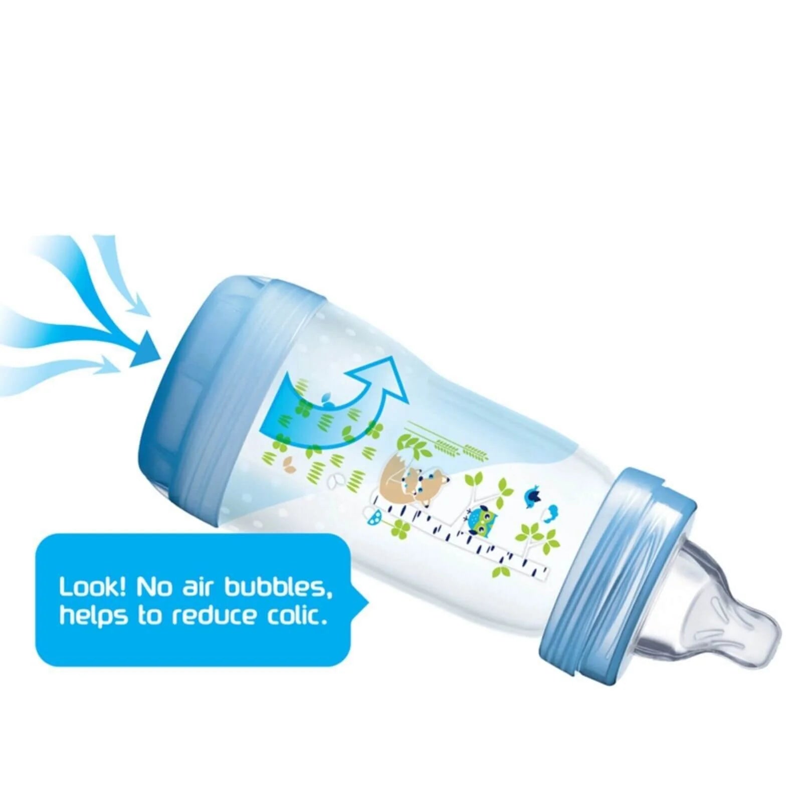 MAM Easy Start Anti - Colic Bottle 160ml Pack of 3 - Blue - MAM - ebebek