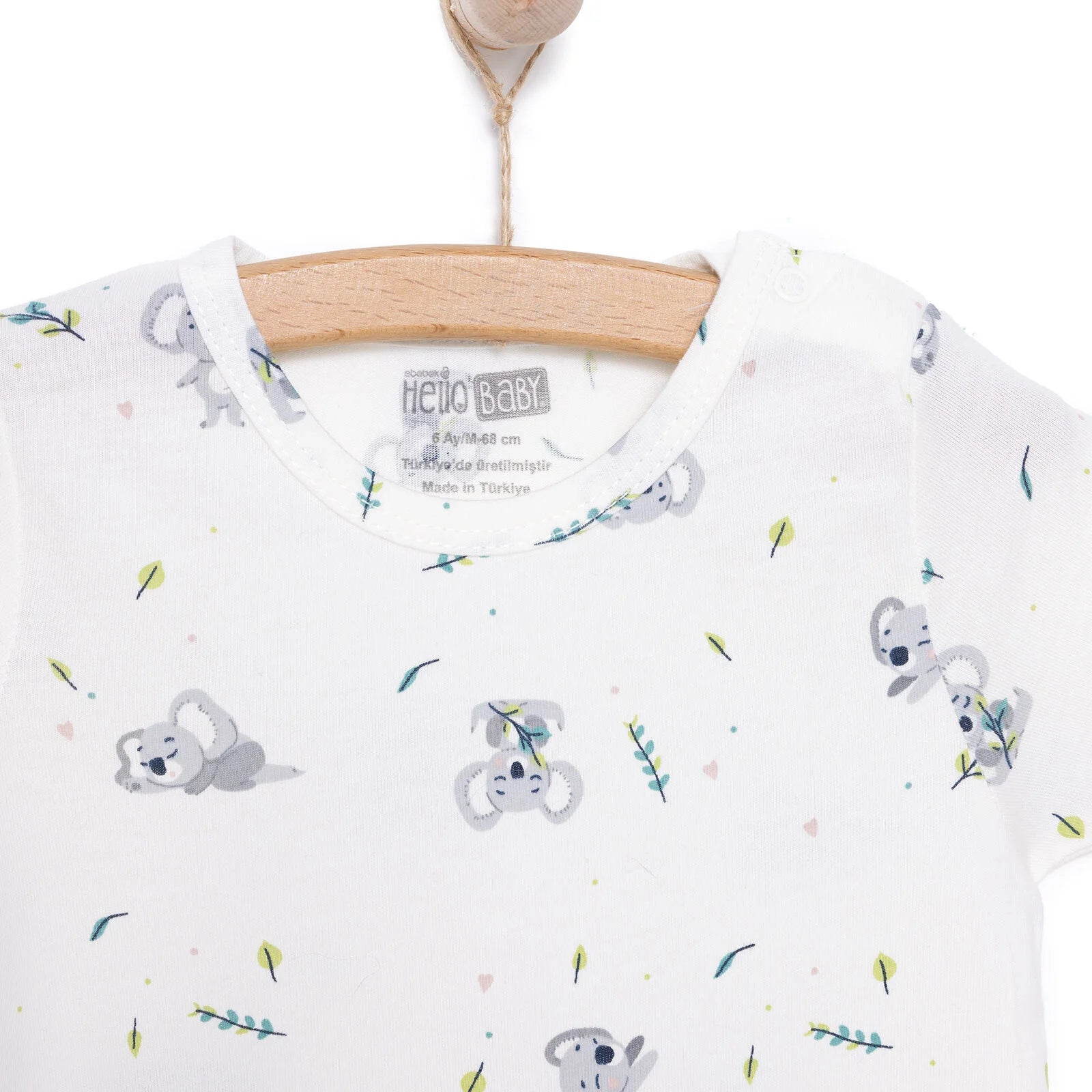 HelloBaby Newborn Boy Short Overalls - Ecru - ebebek - Black Friday