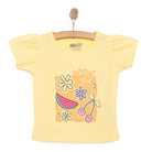 HelloBaby Basic Girl Fruits Printed T-shirt - Yellow - ebebek - Black Friday