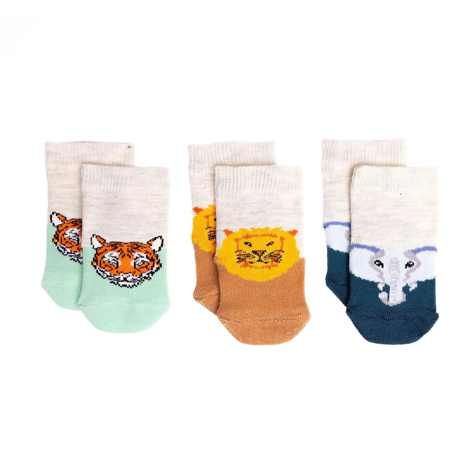 HelloBaby Baby Boy Socks 3 Pcs - Grey - ebebek - Black Friday