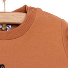 HelloBaby Basic Low Raised Printed Sweashirt - Brown - ebebek - Black Friday