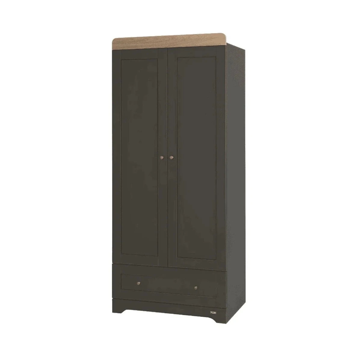 Tutti Bambini Rio Wardrobe - Slate/Honey Oak Slate/Honey Oak - ebebek